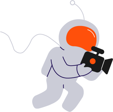 Astronauta com Câmera